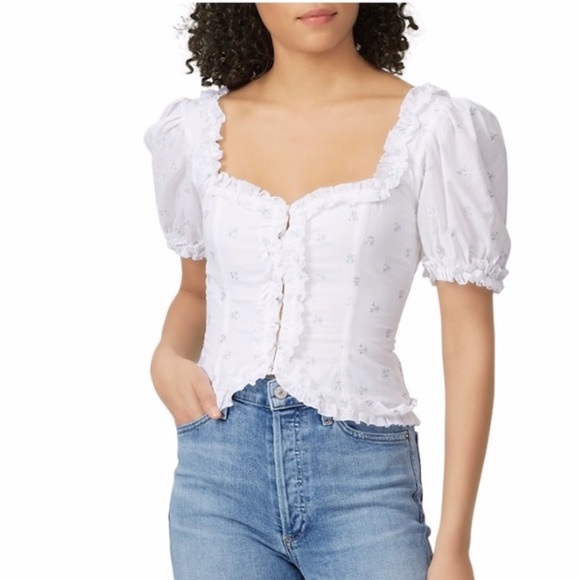 NEW For Love and Lemons Delilah Crop Top ⚡ - Picture 11 of 16